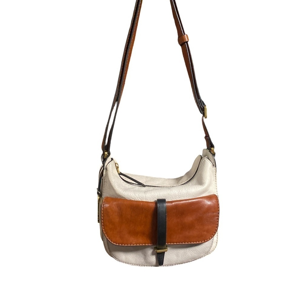 Fossil Stylish Tan and Cream Women's Bag